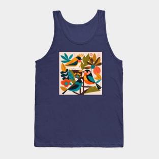 Ornamental Bird Art Tank Top